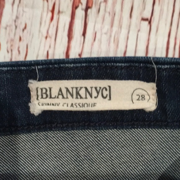 Blank NYC Skinny Classique Distressed Jeans, sz 28 - Picture 5 of 11